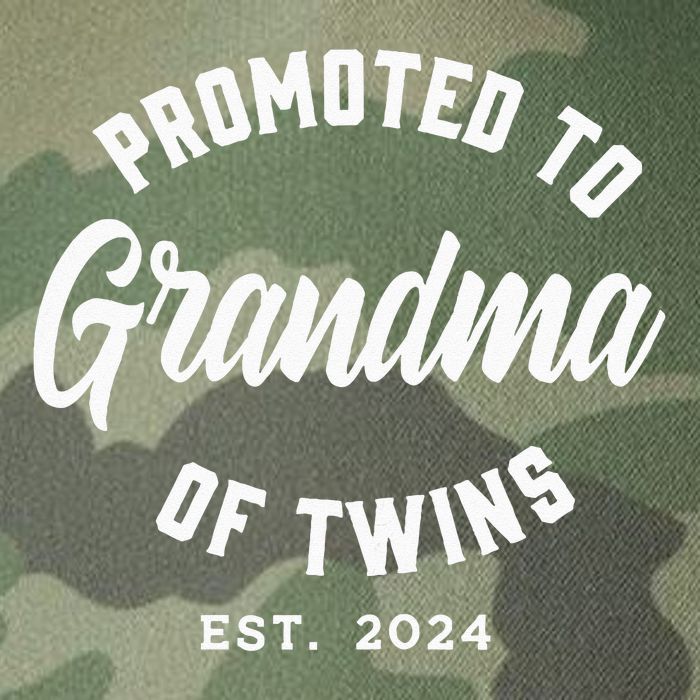 Promoted To Grandma Of Twins 2024 Twins Baby Announcement Legacy Tie Dye Trucker Hat