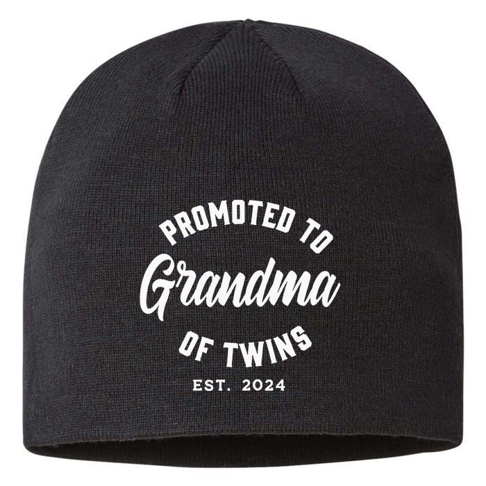 Promoted To Grandma Of Twins 2024 Twins Baby Announcement Sustainable Beanie