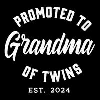 Promoted To Grandma Of Twins 2024 Twins Baby Announcement Magnet