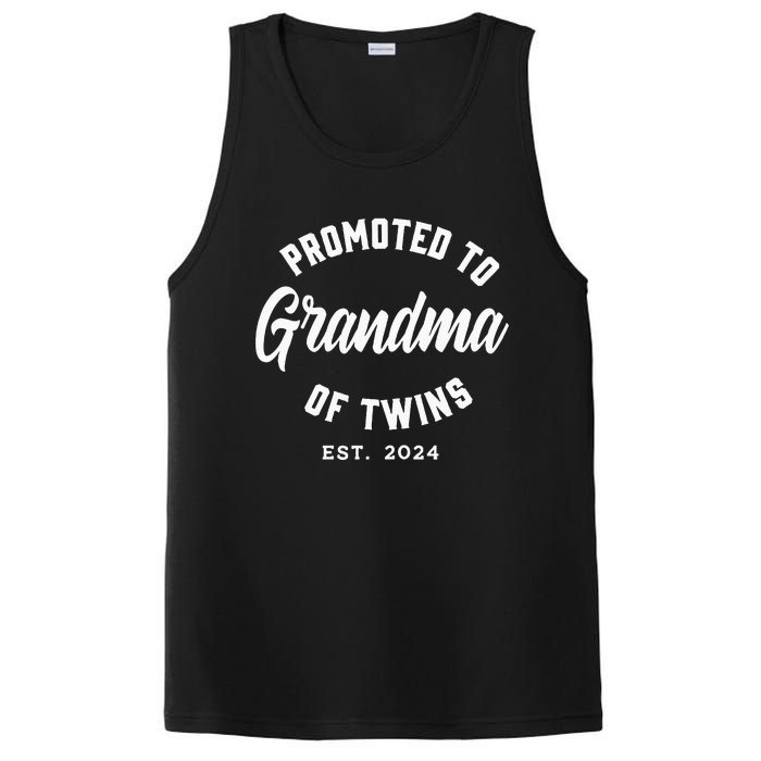 Promoted To Grandma Of Twins 2024 Twins Baby Announcement PosiCharge Competitor Tank