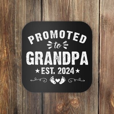 Promoted To Grandpa 2024 Soon To Be Grandfather New Grandpa Coaster