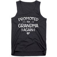 Promoted To Grandma Again New Nana Granny Mothers Day Tank Top