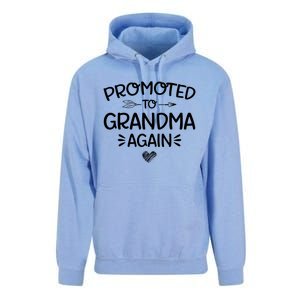 Promoted To Grandma Again New Nana Granny Mothers Day Unisex Surf Hoodie