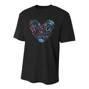 Physical Therapist Gift Heart PT Physical Therapy Youth Performance Sprint T-Shirt