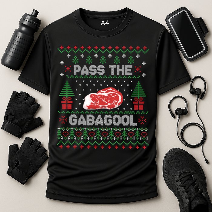 Pass The Gabagool Tacky Ugly Christmas Sweater Performance Shirt