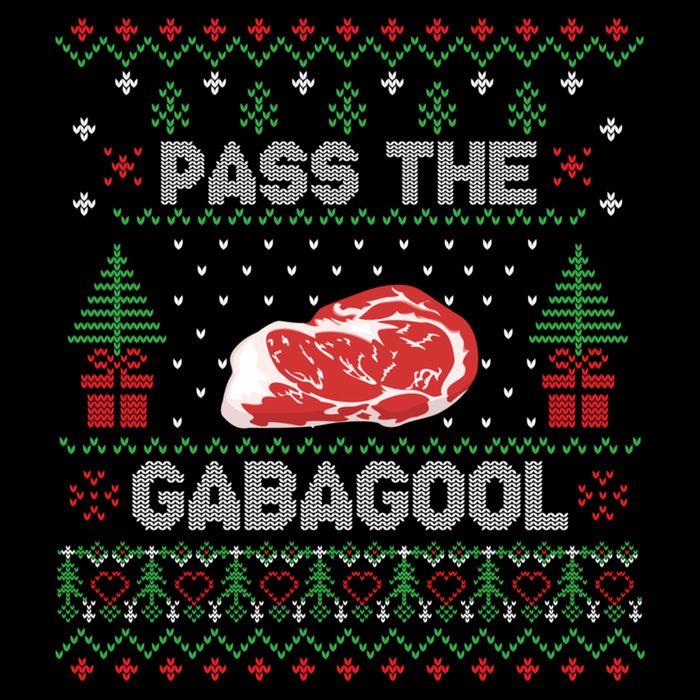 Pass The Gabagool Tacky Ugly Christmas Sweater Performance Shirt
