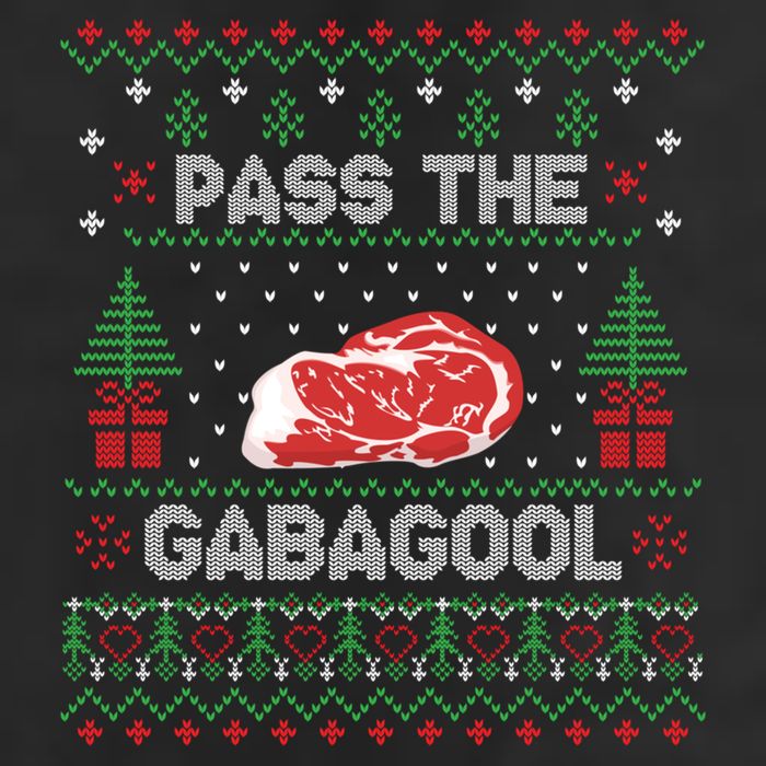 Pass The Gabagool Tacky Ugly Christmas Sweater 15oz Campfire Ceramic Mug