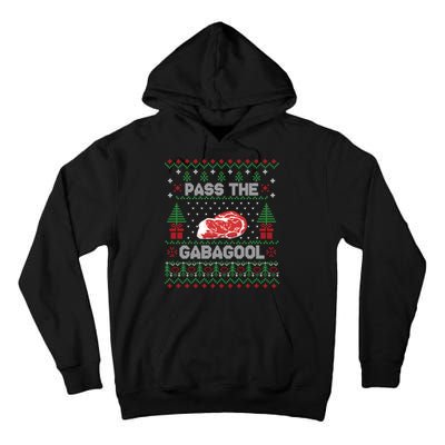 Pass The Gabagool Tacky Ugly Christmas Sweater Tall Hoodie