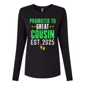 Promoted To Great Cousin 2025 IM Going To Be A Cousin 2025 Womens Cotton Relaxed Long Sleeve T-Shirt