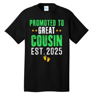 Promoted To Great Cousin 2025 IM Going To Be A Cousin 2025 Tall T-Shirt