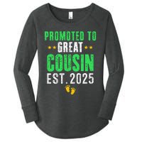 Promoted To Great Cousin 2025 IM Going To Be A Cousin 2025 Women's Perfect Tri Tunic Long Sleeve Shirt