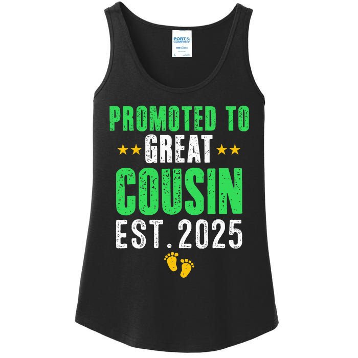 Promoted To Great Cousin 2025 IM Going To Be A Cousin 2025 Ladies Essential Tank