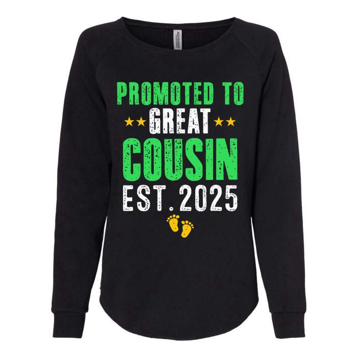 Promoted To Great Cousin 2025 IM Going To Be A Cousin 2025 Womens California Wash Sweatshirt