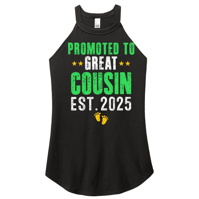 Promoted To Great Cousin 2025 IM Going To Be A Cousin 2025 Women's Perfect Tri Rocker Tank