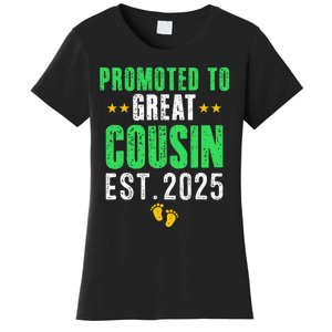 Promoted To Great Cousin 2025 IM Going To Be A Cousin 2025 Women's T-Shirt