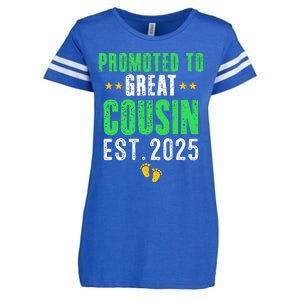 Promoted To Great Cousin 2025 IM Going To Be A Cousin 2025 Enza Ladies Jersey Football T-Shirt