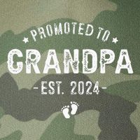 Promoted to Grandpa 2024 Soon to Be First Time Grandfather Legacy Tie Dye Trucker Hat
