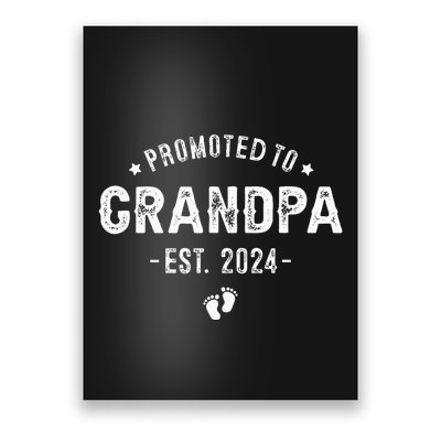 Promoted to Grandpa 2024 Soon to Be First Time Grandfather Poster