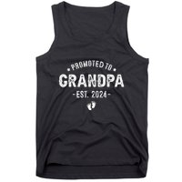 Promoted to Grandpa 2024 Soon to Be First Time Grandfather Tank Top