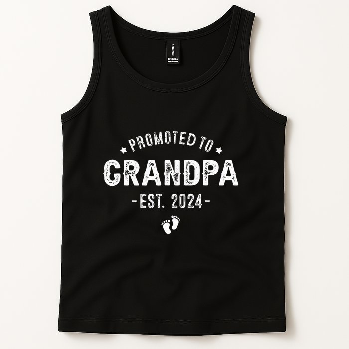 Promoted to Grandpa 2024 Soon to Be First Time Grandfather Tank Top