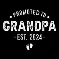 Promoted to Grandpa 2024 Soon to Be First Time Grandfather Cropped Pullover Crew