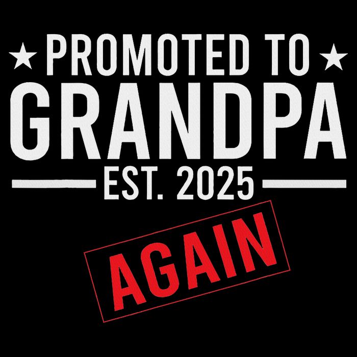 Promoted To Grandpa Again 2025 Baby Announcement Sibling Cooling Performance Crew T-Shirt