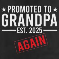 Promoted To Grandpa Again 2025 Baby Announcement Sibling 11oz C Handle Ceramic Mug