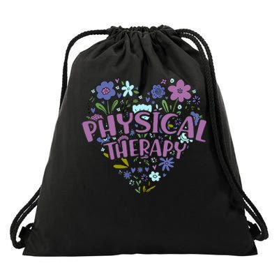 Physical Therapy Gift Love PT Physical Therapist Healthcare Drawstring Bag