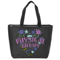 Physical Therapy Gift Love PT Physical Therapist Healthcare Zip Tote Bag