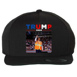 President Trump Garbage Truck Worker Vest Maga 2025 Wool Snapback Cap