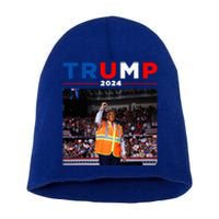 President Trump Garbage Truck Worker Vest Maga 2025 Short Acrylic Beanie