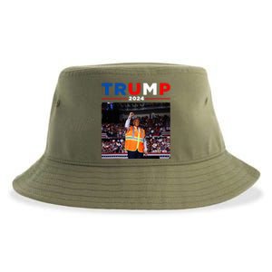 President Trump Garbage Truck Worker Vest Maga 2025 Sustainable Bucket Hat