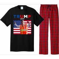 President Trump Garbage Truck Worker Vest Maga 2025 Pajama Set