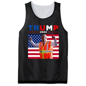 President Trump Garbage Truck Worker Vest Maga 2025 Mesh Reversible Basketball Jersey Tank