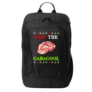 Pass The Gabagool Tacky Ugly Christmas City Backpack