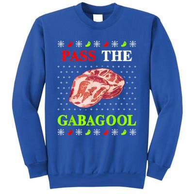 Pass The Gabagool Tacky Ugly Christmas Sweatshirt