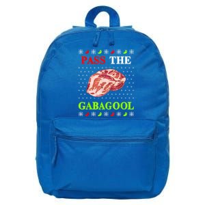 Pass The Gabagool Tacky Ugly Christmas 16 in Basic Backpack