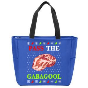 Pass The Gabagool Tacky Ugly Christmas Zip Tote Bag