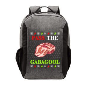 Pass The Gabagool Tacky Ugly Christmas Vector Backpack