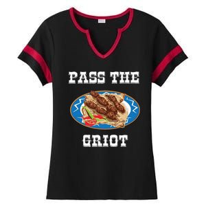 Pass The Griot Pikliz Haiti Thanks Giving Haitian Ladies Halftime Notch Neck Tee