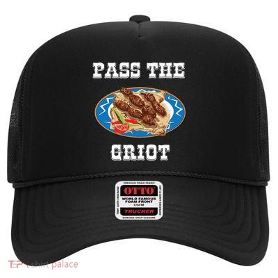Pass The Griot Pikliz Haiti Thanks Giving Haitian High Crown Mesh Back Trucker Hat