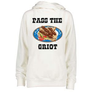 Pass The Griot Pikliz Haiti Thanks Giving Haitian Womens Funnel Neck Pullover Hood