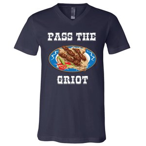 Pass The Griot Pikliz Haiti Thanks Giving Haitian V-Neck T-Shirt