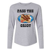 Pass The Griot Pikliz Haiti Thanks Giving Haitian Womens Cotton Relaxed Long Sleeve T-Shirt