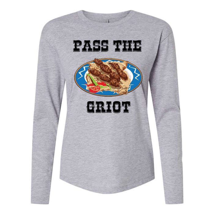 Pass The Griot Pikliz Haiti Thanks Giving Haitian Womens Cotton Relaxed Long Sleeve T-Shirt