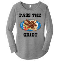 Pass The Griot Pikliz Haiti Thanks Giving Haitian Women's Perfect Tri Tunic Long Sleeve Shirt