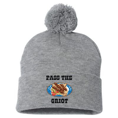 Pass The Griot Pikliz Haiti Thanks Giving Haitian Pom Pom 12in Knit Beanie