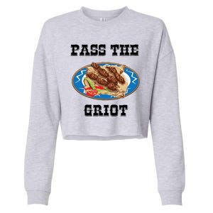 Pass The Griot Pikliz Haiti Thanks Giving Haitian Cropped Pullover Crew