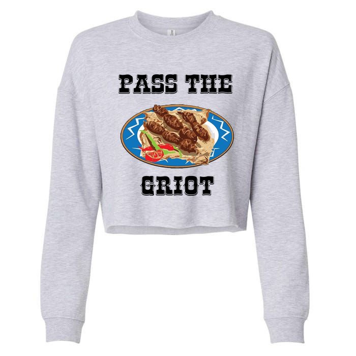 Pass The Griot Pikliz Haiti Thanks Giving Haitian Cropped Pullover Crew