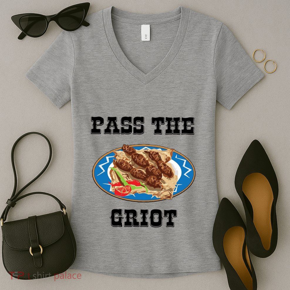 Pass The Griot Pikliz Haiti Thanks Giving Haitian Women's V-Neck T-Shirt